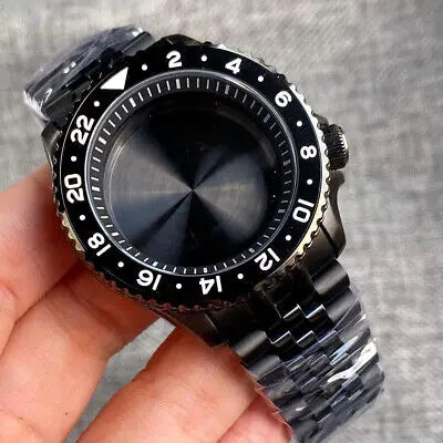 20ATM 42mm Sapphire Glass Black PVD Watch Case Fit SKX 007 NH34 NH35 NH36 2824