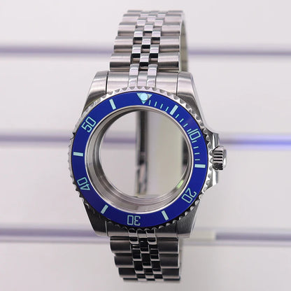 40mm Watch Case C3 Ceramic Bezel For Eta2824 PT5000 NH35 NH36 4R36 Miyota 8215