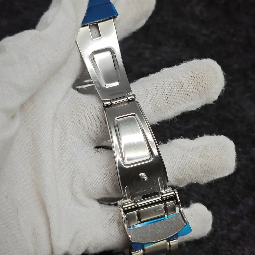 42mm Watch Case+ Strap Set SKX007 Case with Chapter Ring Sapphire for NH35 NH36