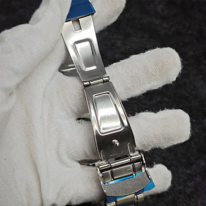 42mm Watch Case+ Strap Set SKX007 Case with Chapter Ring Sapphire for NH35 NH36