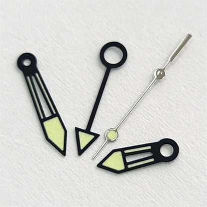 Green Luminous Watch Hands for NH34 NH35 Hour Minute Second Gmt-Hand Set 4 Pins