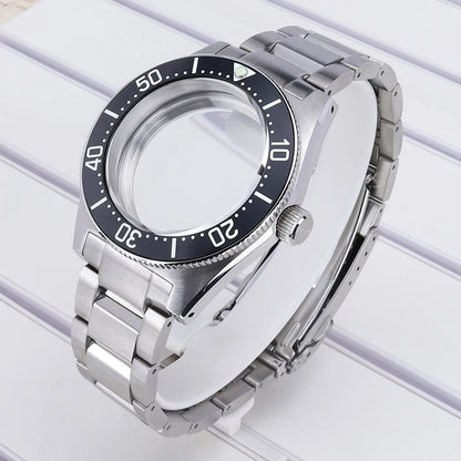 40mm Steel Watch Case Sapphire For NH35 NH36 NH34 4R36 Mod SPB143J1/SPB253J1