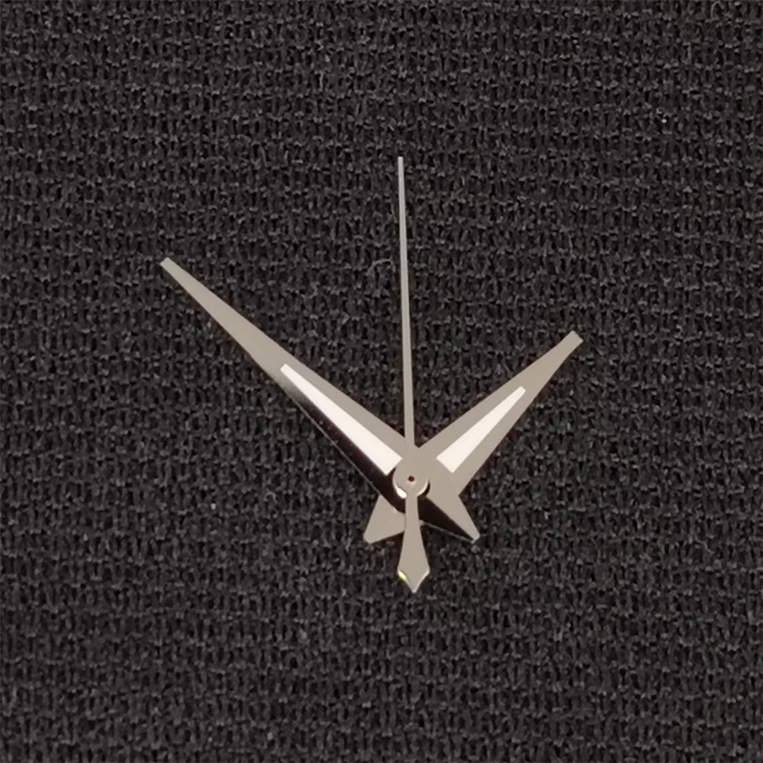 Modified Silver Trim Watch Hands  with Green Luminous for NH35/NH36/4R/7S