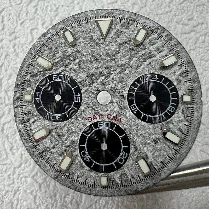 29.5mm VK63 Dial S Logo Dial Suitable For NH35/NH36 Movement Vertical Lines