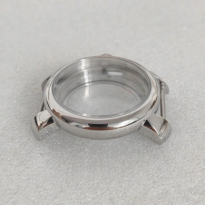 40mm Silver Watch Case Stainless Steel Case fit 33.2mm Dial for NH35 Movement