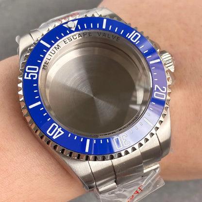 43mm Watch Case with Sapphire Fit DEEP Sea Homage for NH34/35/36 ETA 2824 2836