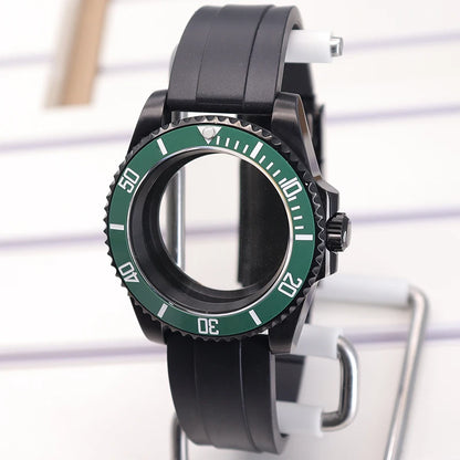 40mm SUB Diving Watch Case Strap For NH35 NH36 NH34 8215 Eta 2824 28.5mm Dial