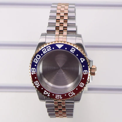 40mm Watch Case Sapphire Glass For Nh35 Nh36 Nh34/38 Eta2824 Miyota8215 GMT