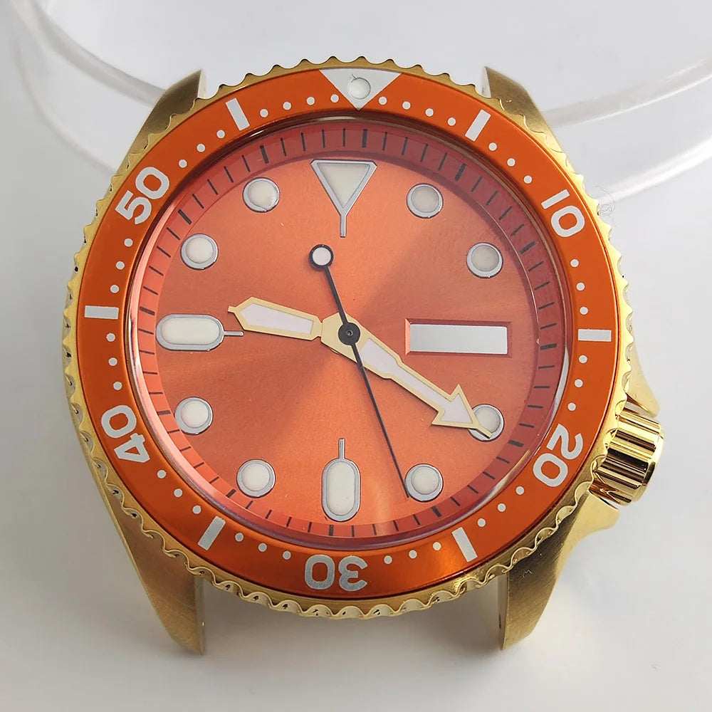 Plane Sapphire Glass Ceramic Bezel Stainless Steel Watch Case Fit NH 35 NH36 Movement High End Waterproof Watch Case