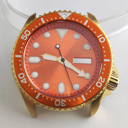 Plane Sapphire Glass Ceramic Bezel Stainless Steel Watch Case Fit NH 35 NH36 Movement High End Waterproof Watch Case