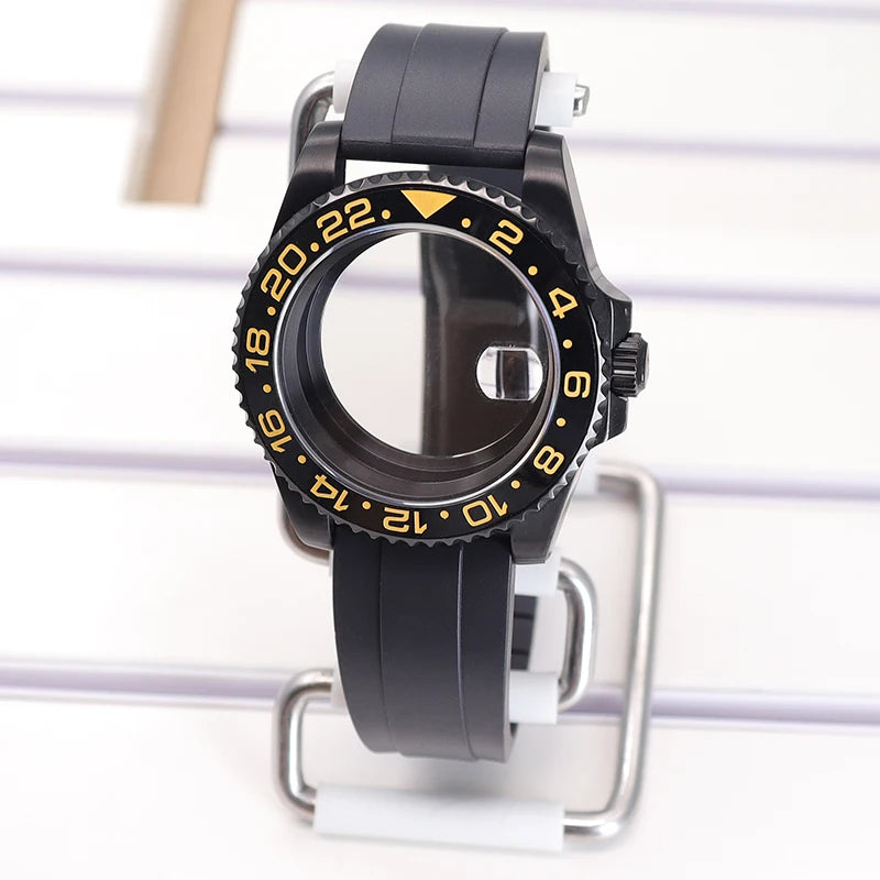 40mm Watch Case Sapphire For SUB NH35 NH36 NH34 GMT NH38 GMT Miyota 8215 Eta2824