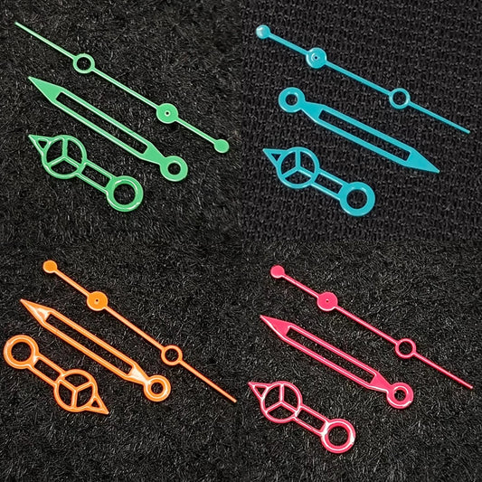 Multicolor Hollow Watch Hands No Luminous Watch Hands for NH35 NH36 4R 7S