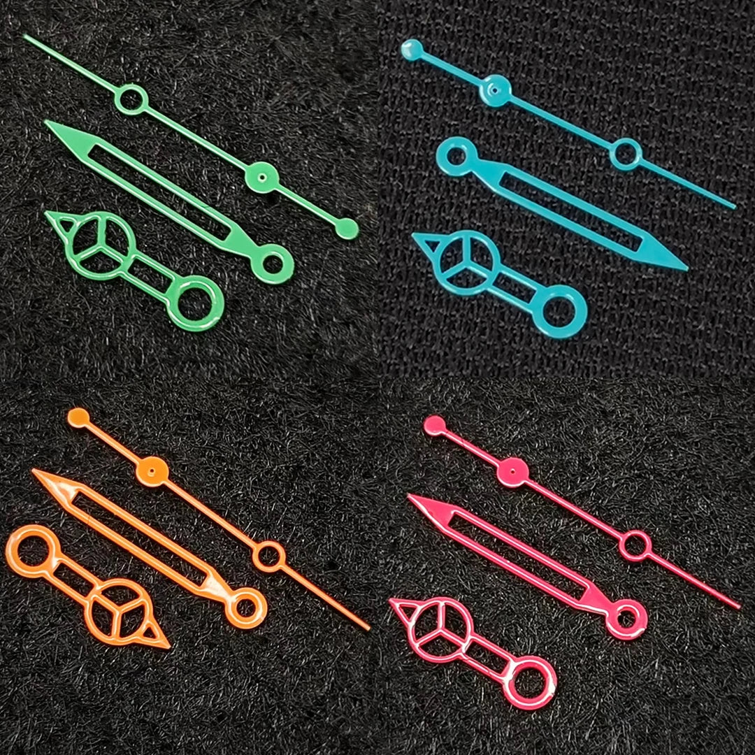 4 Colors Watch Hands Hollow Watch Hands Pointer No Luminous for NH35/NH36/4R/7S