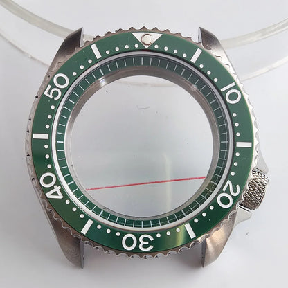 Plane Sapphire Glass Ceramic Bezel Stainless Steel Watch Case Fit NH 35 NH36 Movement High End Waterproof Watch Case