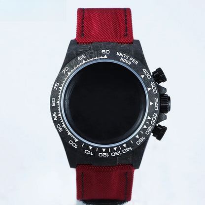 SEAGIS 38.0mm carbon fiber case VK63 popular nylon cowhide strap fastener
