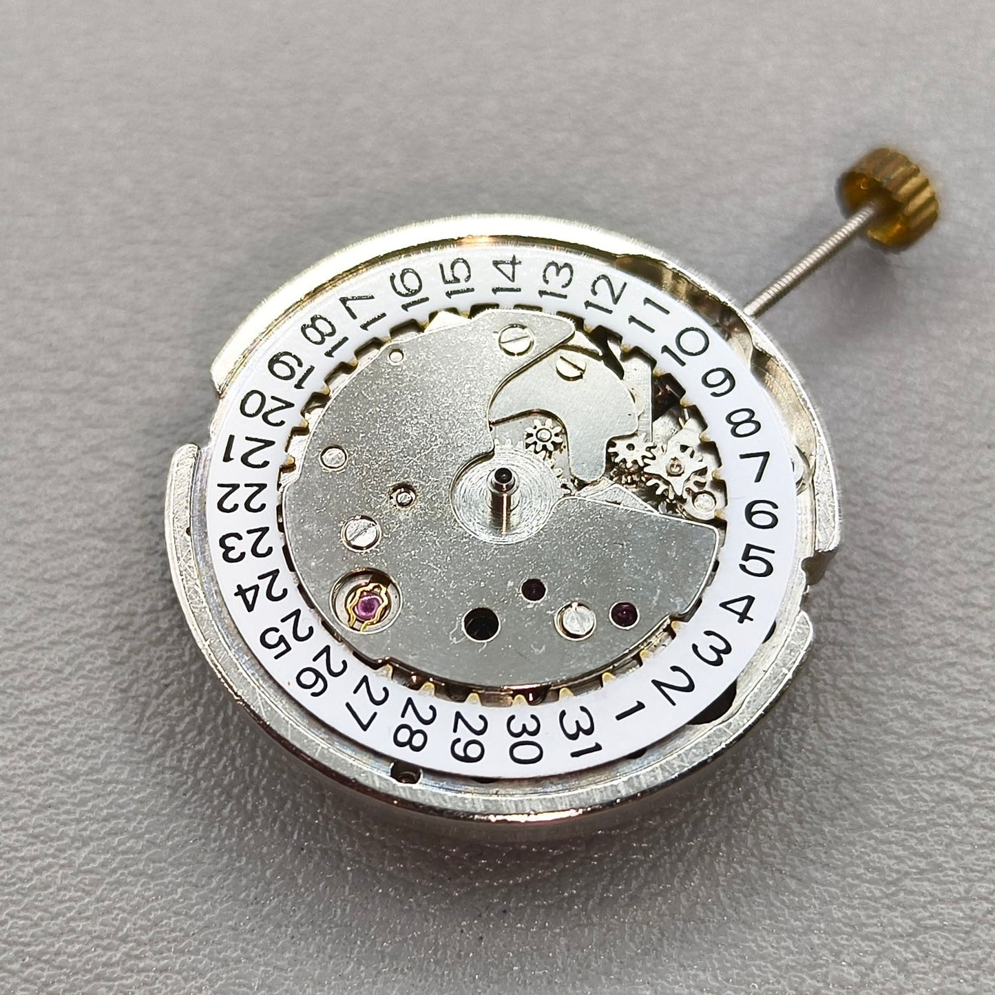 China 7120 Automatic Mechanical Watch Movement Single Calendar 3 Hands