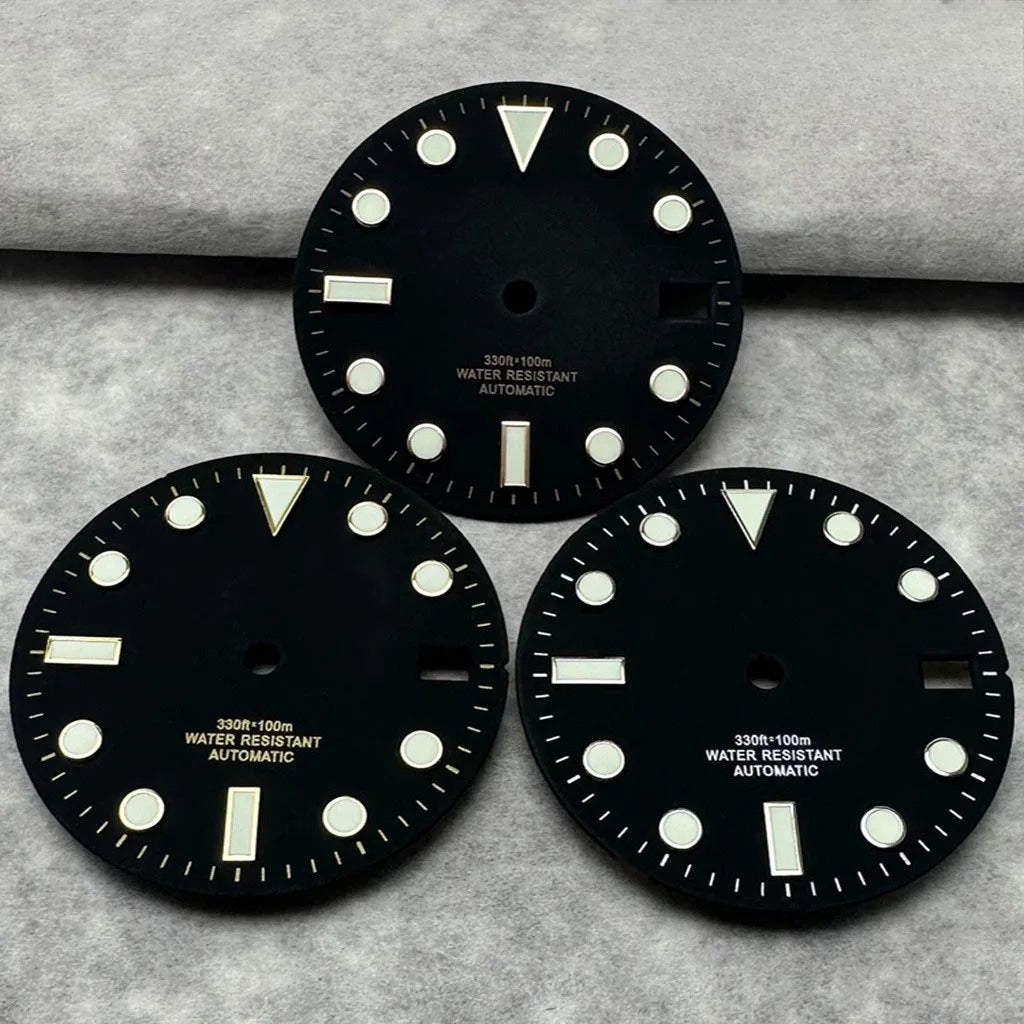 28.5mm Multicolor Watch Dial with Date Window Luminous Dial Fit NH35 /NH36/4R/7S