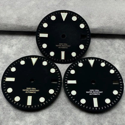 28.5mm Multicolor Watch Dial with Date Window Luminous Dial Fit NH35 /NH36/4R/7S