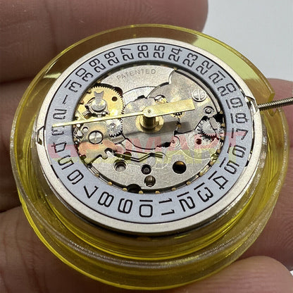 ESA536.121 Swiss Made quartz watch part with V8 movement, single calendar, 3 hands for precision watch repair and accessories.