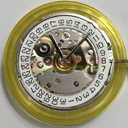 Tianjin Seagull 2824-2 automatic movement with intricate carvings, ideal for watch repair.