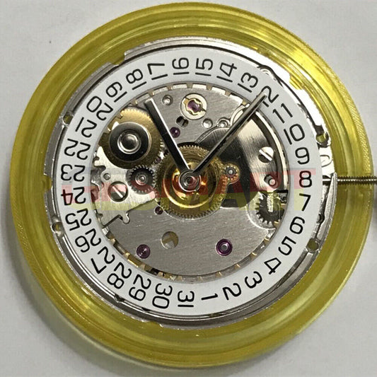 Tianjin Seagull 2824-2 automatic movement with intricate carvings, ideal for watch repair.