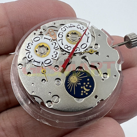 China Made Seagull T16 Big Date At 12 Automatic Mechanical Movement Moon Phase@6