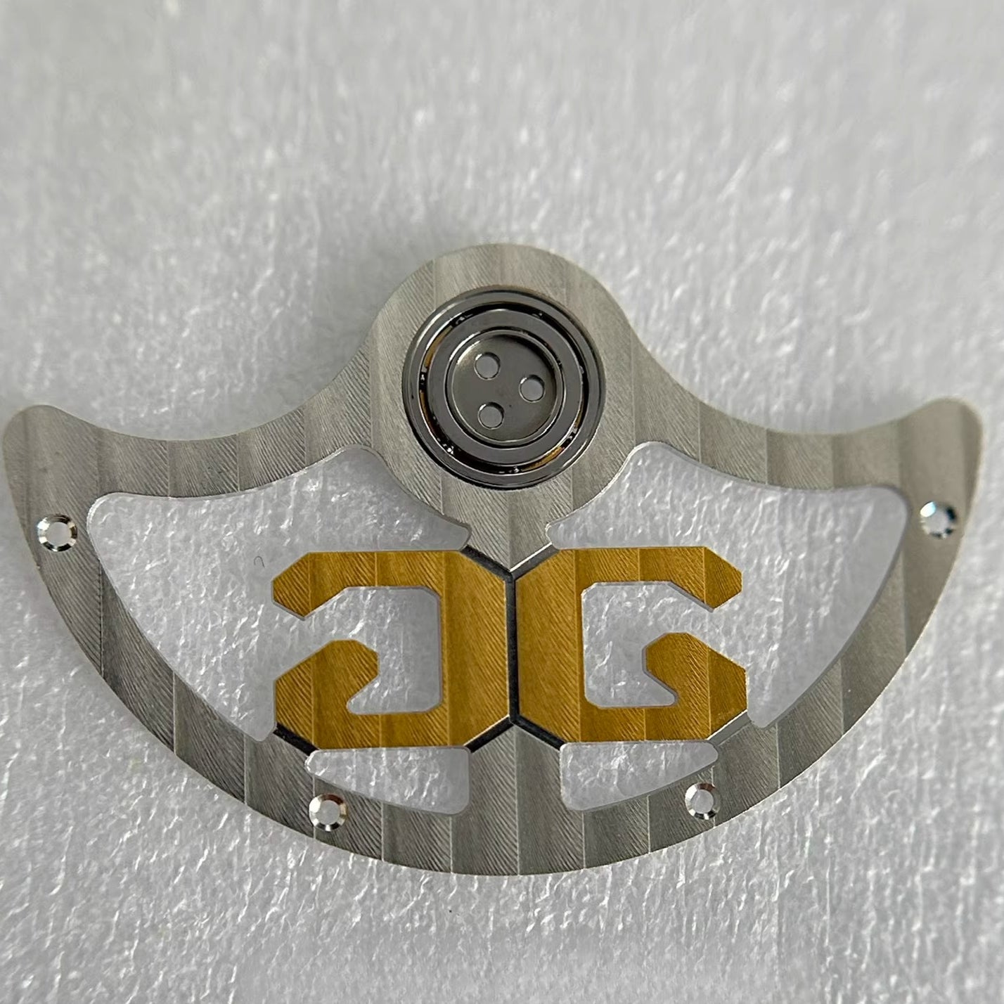 Hollow rotor oscillating weight for Glashutte90 movement, durable watch part accessory.