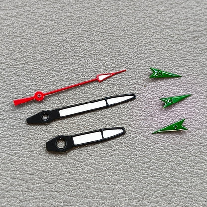 2 Sets Blue Trim White Painted Watch Hands for Miyota OS10 OS20 OS22 OS60 OS80
