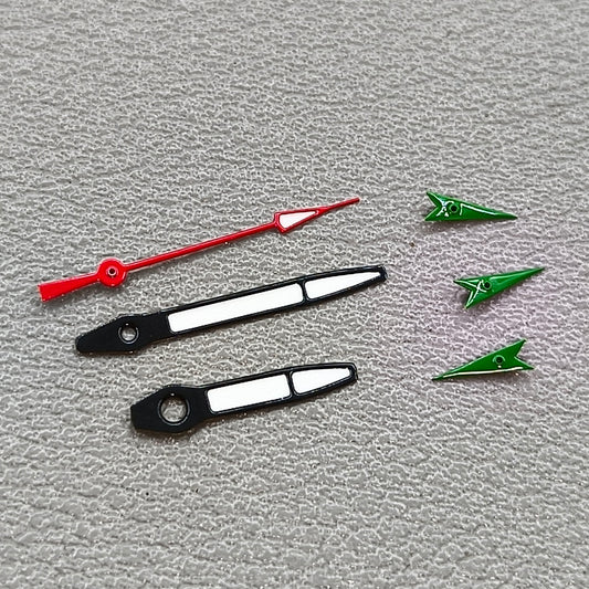 2 Sets Blue Trim White Painted Watch Hands for Miyota OS10 OS20 OS22 OS60 OS80