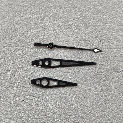 Black Big Arrow with Green Lume Watch Hands for NH35/36 NH38 NH72 NH70