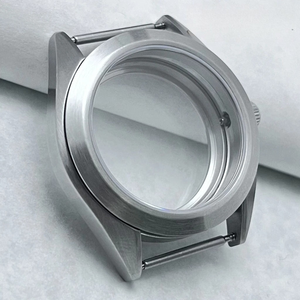 38mm Brushed Watch Case S Crown Suitable Fit NH35 NH36 Modified