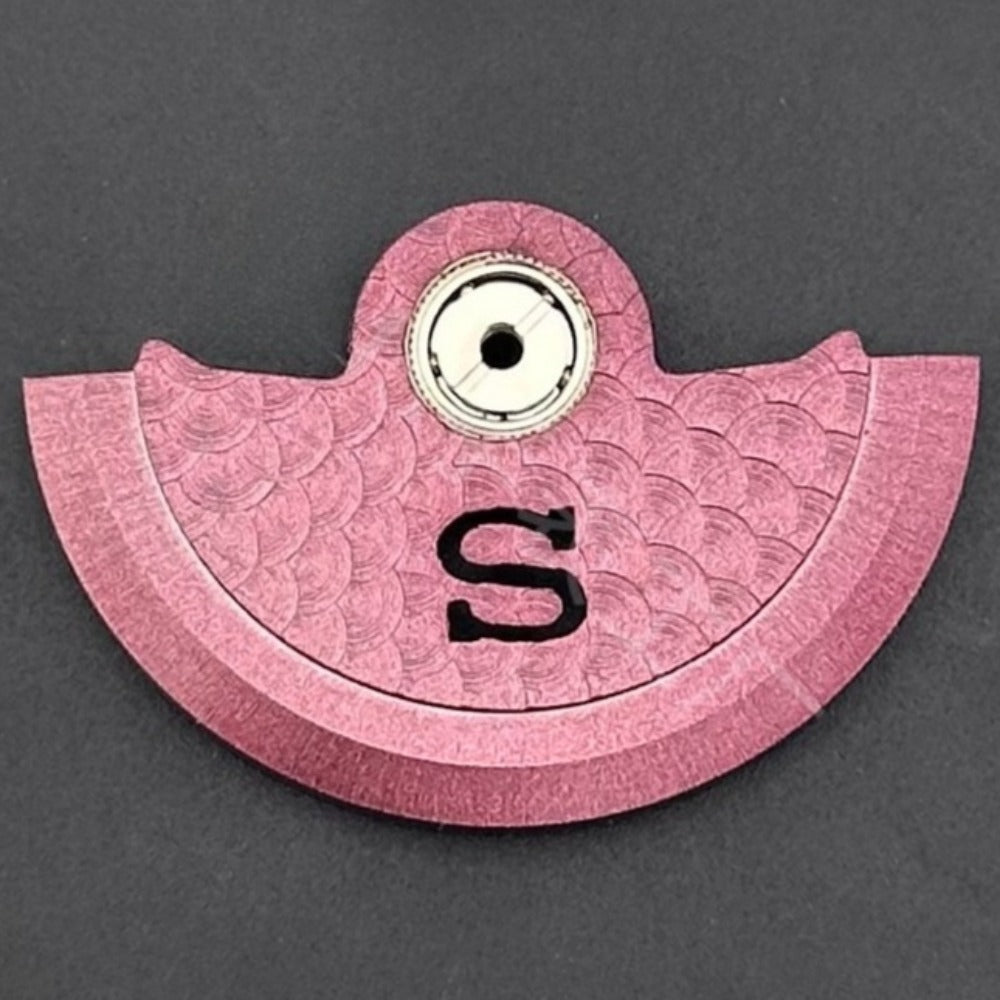 Modified S Carved Purple Fish Scale Rotor Oscillating Weight for NH35 NH36 Movement
