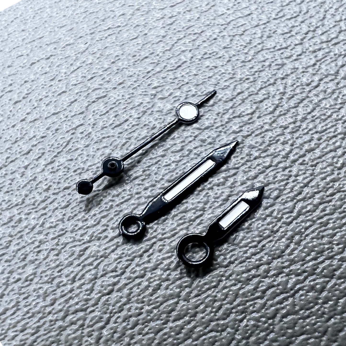 2 Sets Green Lume Black Painted Trim Hands Set for Miyota 2035 2115 2105 2305