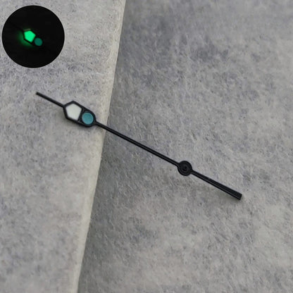 Watch Hands Silver Black For NH35 NH36 7S26 7S36 4R35 4R36 C3 Green Luminous