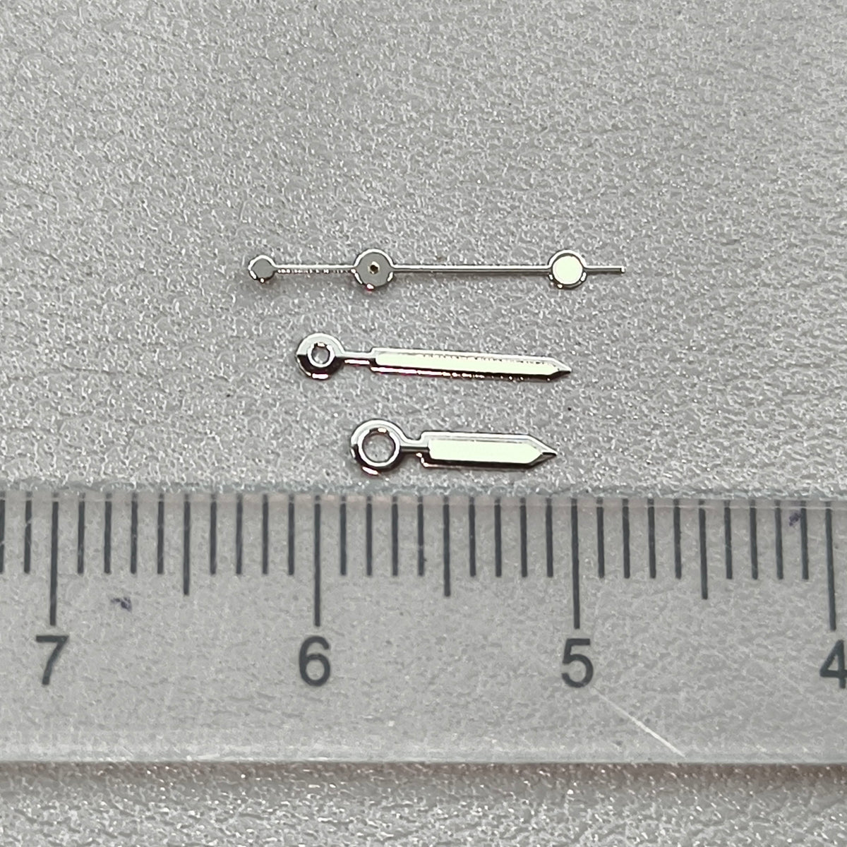 2 Sets Silver Trim Lume Watch Hands for Miyota 2035 Watch Quartz Movement