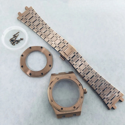41mm AP Fit NH34 NH35 NH36 Transparent Back Sapphire Crystal AP Watch Case