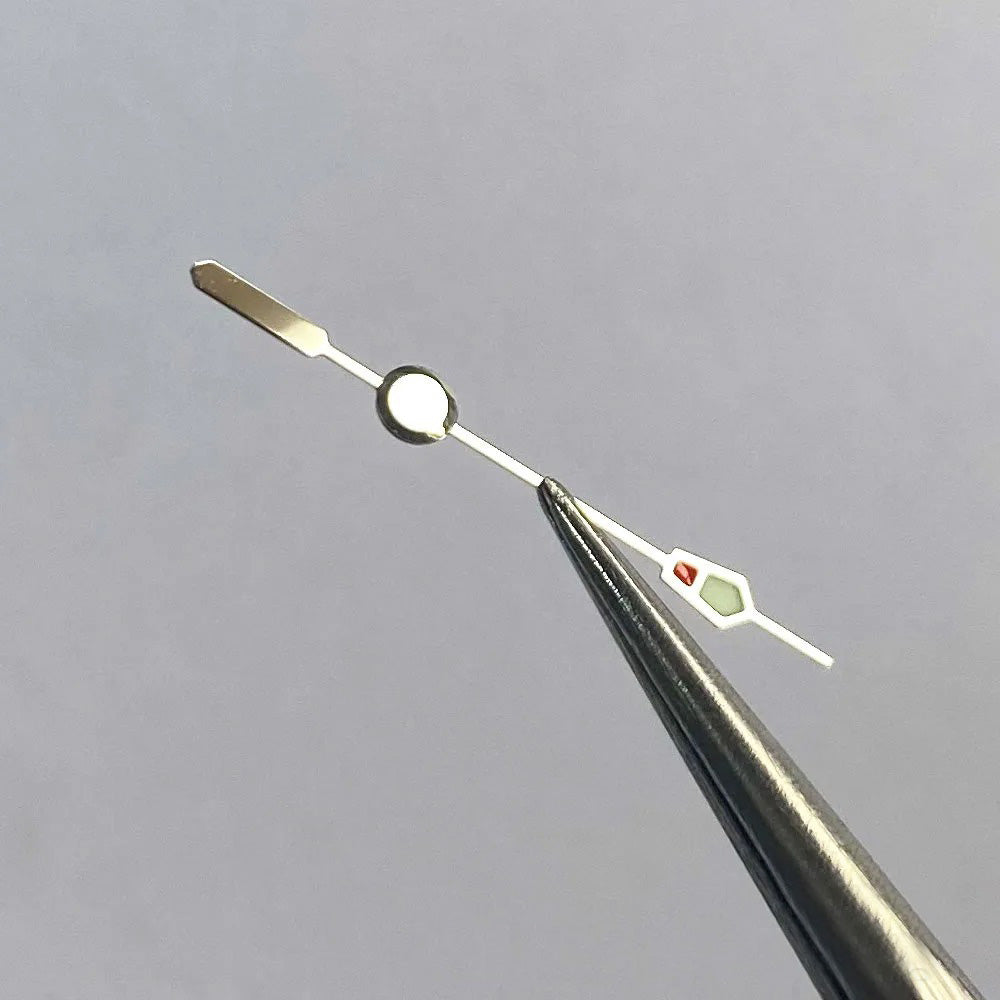 Diver Japan C3 Super Luminous silver brush watch hand for NH35A NH36A 7S26 6R15 4R35 movements, SKX compatible accessory