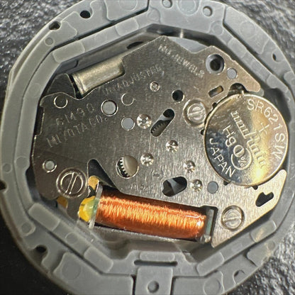 Japan-made Miyota 6M90 quartz movement with 3 hands and moonphase for precise watch repair