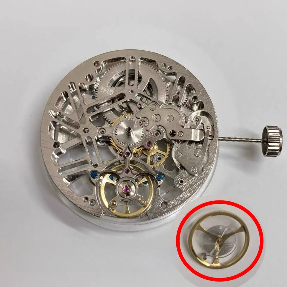 Big Balance Wheel for China-made hollow automatic mechanical watch movement, enhancing precision and style.