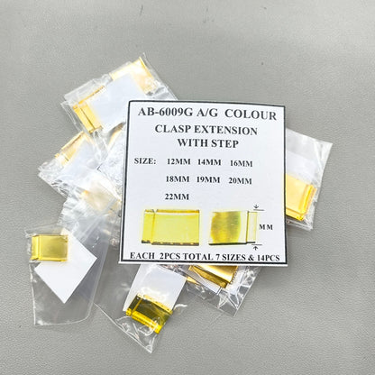 Golden Watch Strap Bracelet Extender Bands Clasp Extension Link 14PCS/Pack
