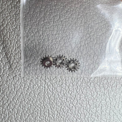 Set of 3 Japan winding pinions for Miyota NH35 NH36 watch movements, precision fit and durable.