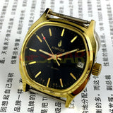 34mm Kongque China Made Black Manual Mechanical Watch 17 Jews Single Calendar