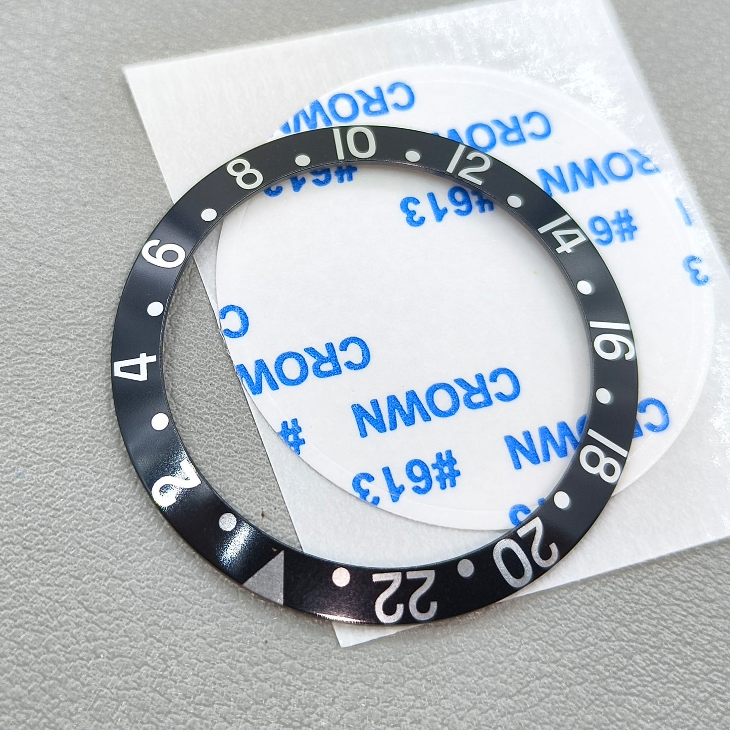 37.5mm Green Lume Beveled Ceramic Bezel Insert GMT for RLX GMT Mechanical Watch
