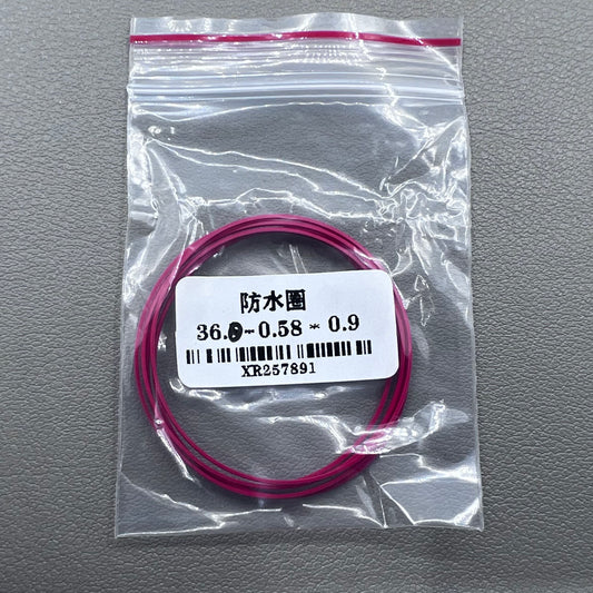 Set of 5 Teflon watch gasket O-rings 36mm for Tissot models T063, T035, 1853, T099, T028, T41
