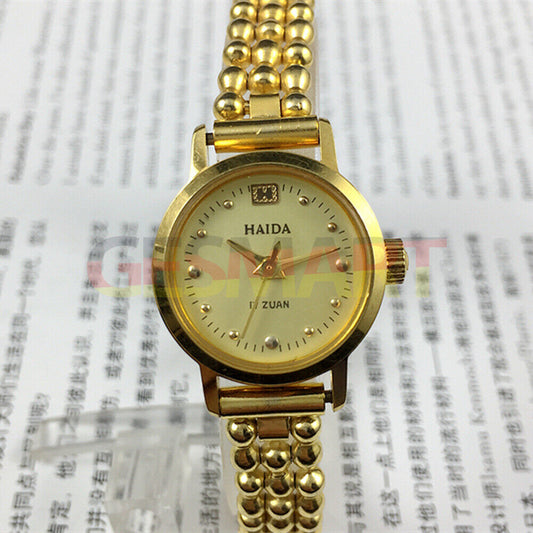 Montre mécanique manuelle pour femme fabriquée en Chine à Shanghai, clou doré 17 juifs, 22 mm