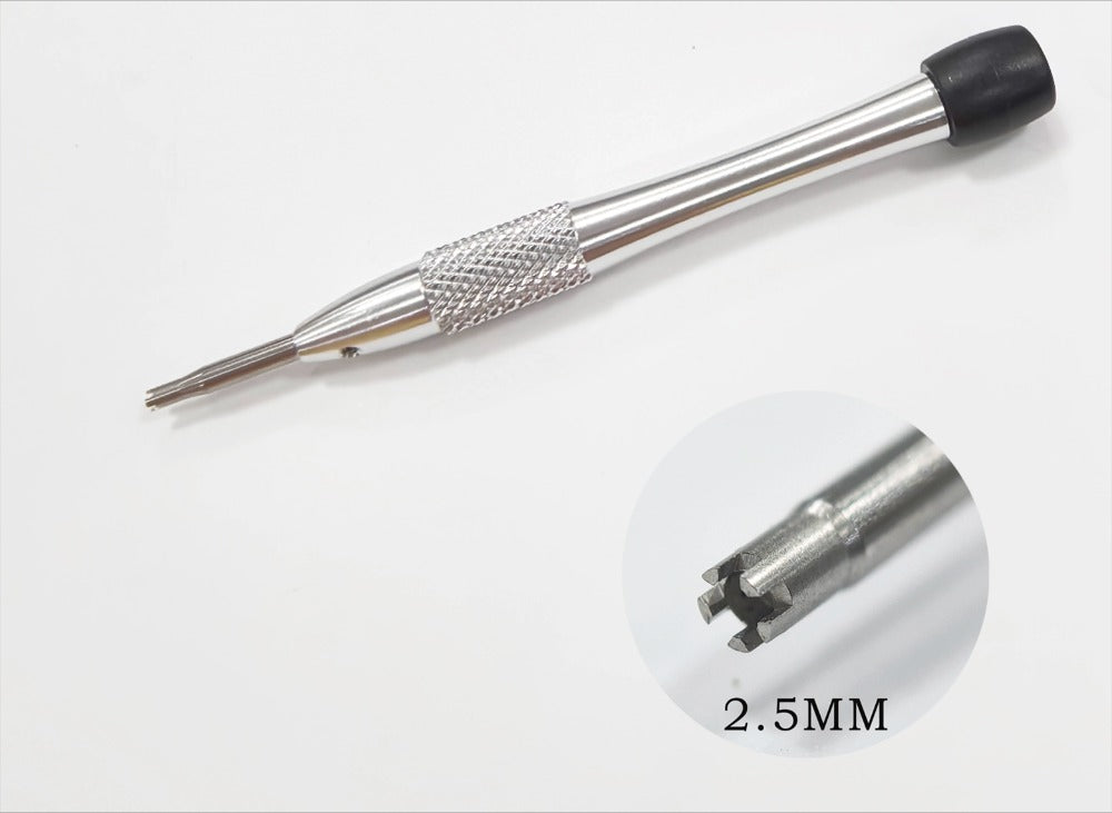 2.5mm 5-prong bezel cover remover screwdriver for Richard Mille watch repair tool.