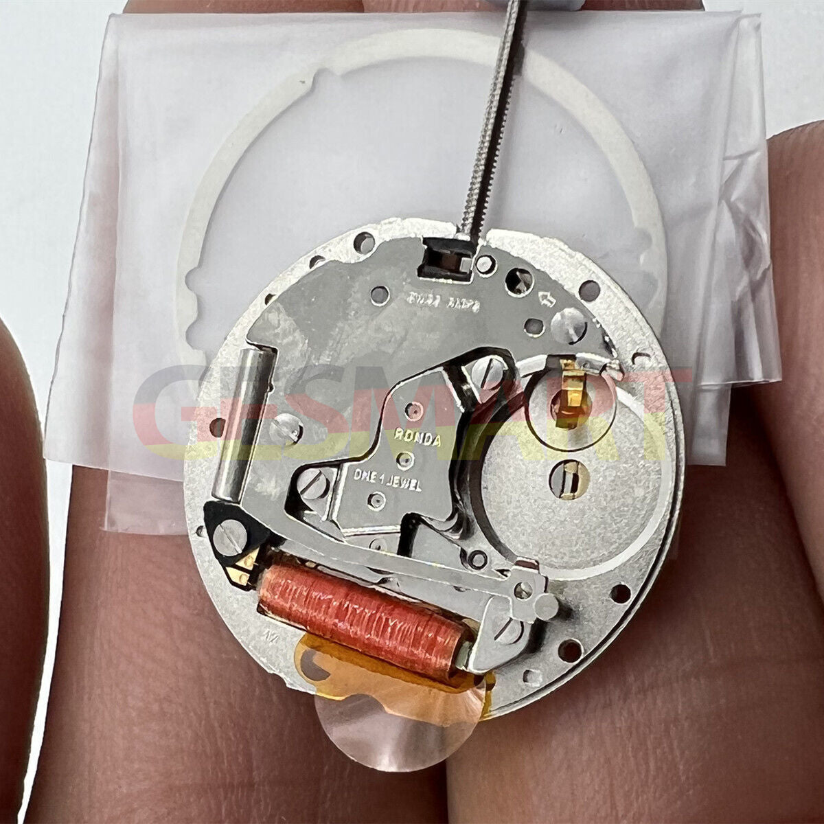 Swiss RONDA 785 golden silver quartz movement for watches with calendar feature and precise timekeeping by RONDA.