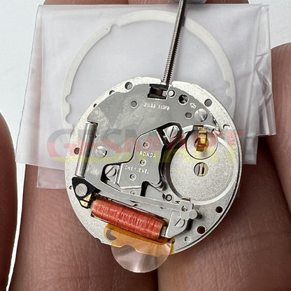 Swiss RONDA 785 golden silver quartz movement for watches with calendar feature and precise timekeeping by RONDA.