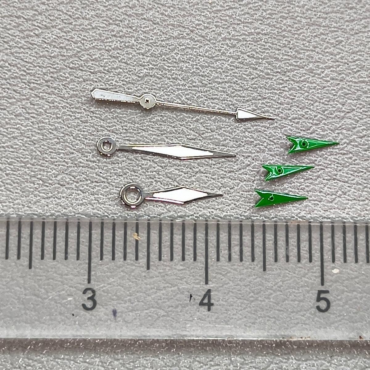 12mm Green Lume Diamond Shape Watch Hands for OS10 OS60 OS80 Movement