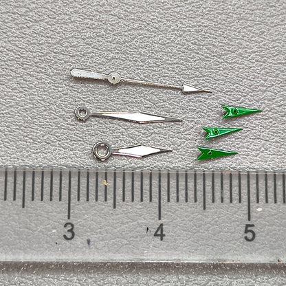 12mm Green Lume Diamond Shape Watch Hands for OS10 OS60 OS80 Movement